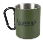 Alacsony ár ANACONDA Carabiner Mug 300ml Stainless Steel fém kávéscsésze