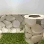Ajánlat Belátásgátló szalag 19cm x 35m fehér kavics mintás