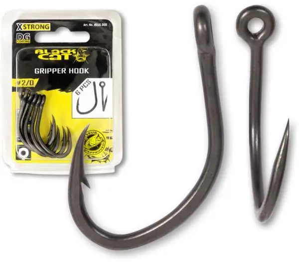 #2/0 black cat gripper horog dg dg coating 6darab Árengedmény