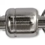 30mm black cat x-strong ball bearing swivel 6 black nikkel 2darab Expressz kézbesítés