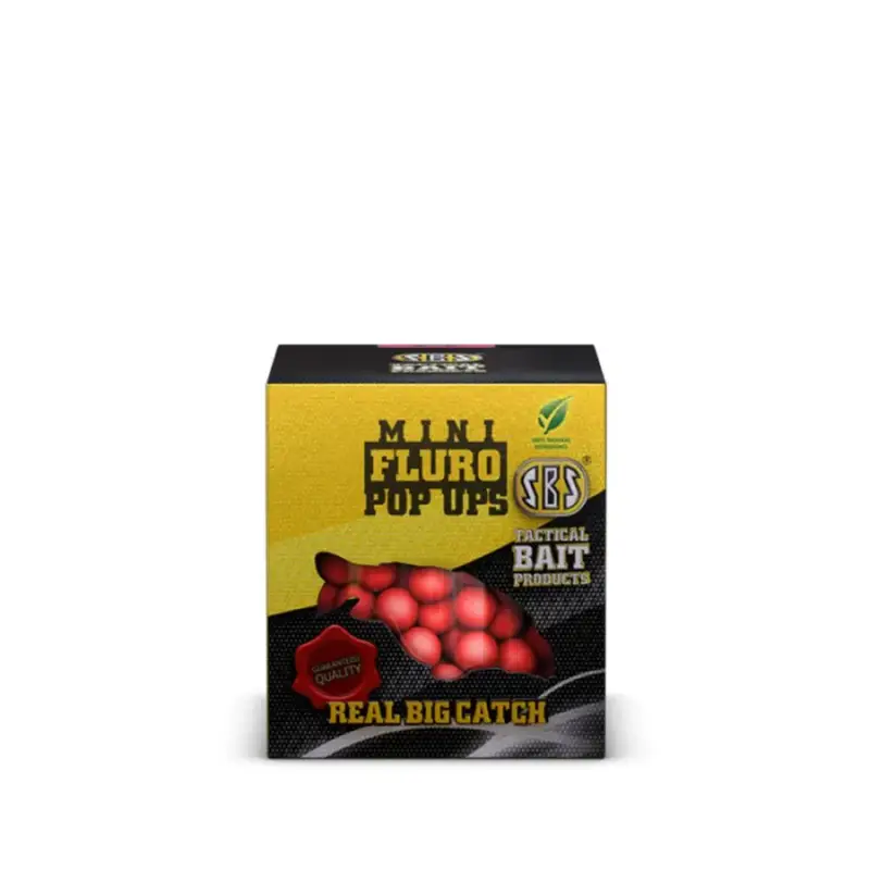 SBS Mini Fluro Pop Ups 8mm lebegő bojli 20g Kedvezményes ár