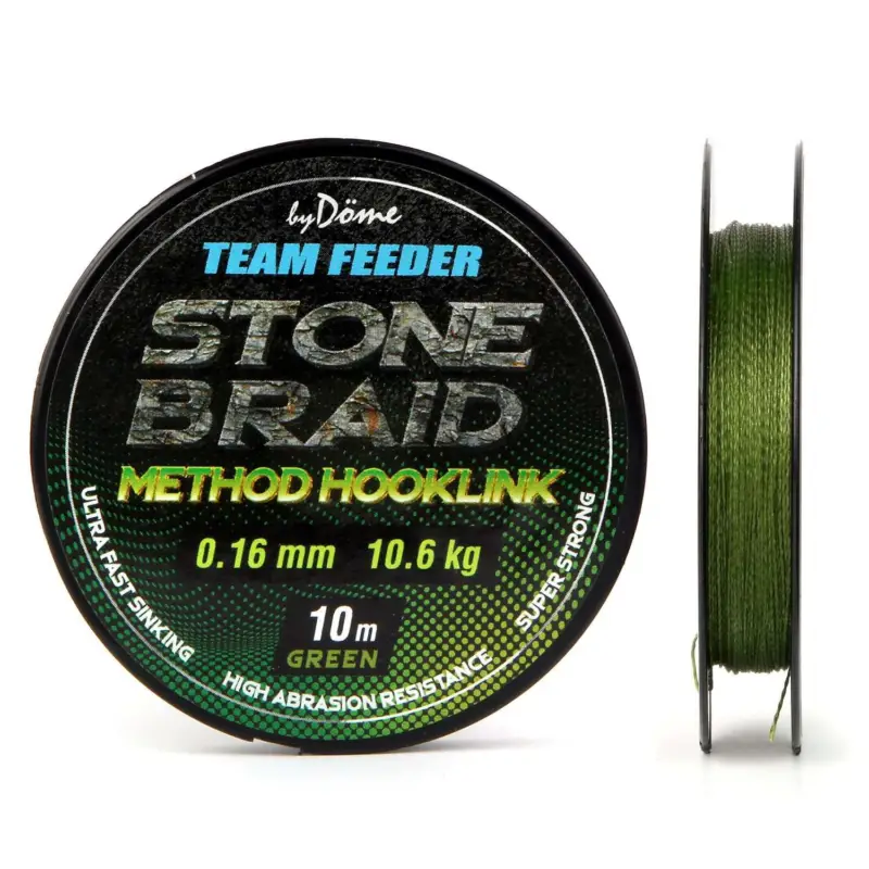 Végkiárusítás By Döme előkezsinór TF Stone Braid Green 10m 0,20mm
