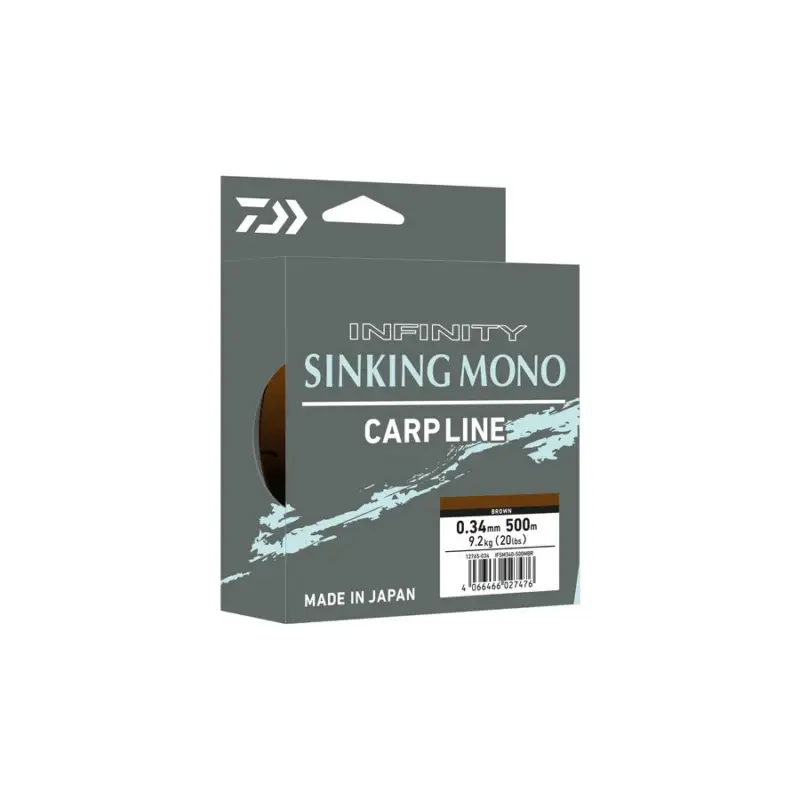 ZSINÓR Monofil Süllyedő Daiwa Infinity 500m 0,37mm Sötétzöld Outlet