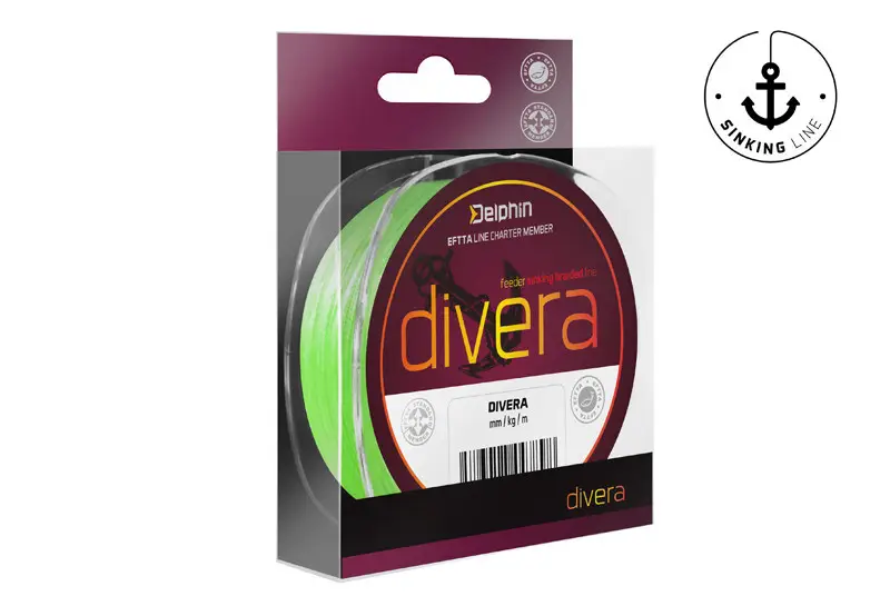 ZSINÓR FONOTT Delphin DIVERA Feeder süllyedő 150m 0,08mm (3,6Kg) Fluo Zöld Akciós ár