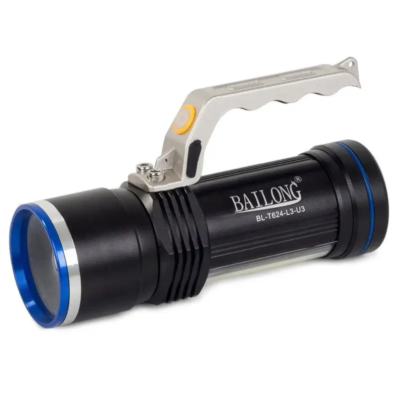 Gyors kiszállítás USB zseblámpa Bailong BL-T624 LED ZOOM típus CREE XM-L T6
